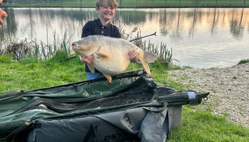 A 41 lb carp from Mystique, John law, Apr 2025
