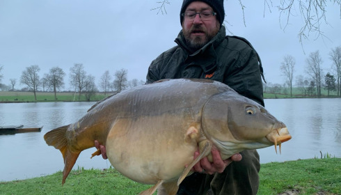 A 31 lb 4 oz carp from Mystique, Mystique
