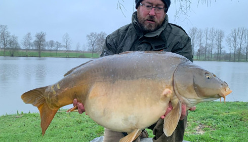 A 31 lb 4 oz carp from Mystique, Mystique