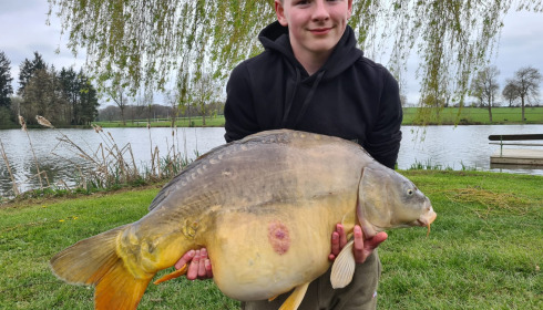 A 46 lb 6 oz carp from Mystique, Mar 2026