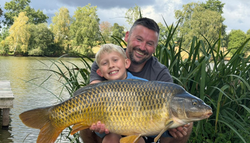 A 31 lb carp from Mystique, Aug 2026