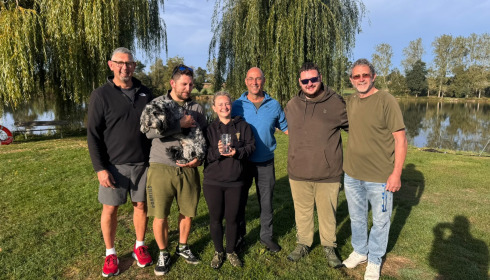 A fish from Mystique, Group photo with the trophy for Biggest fish, Sep 2026