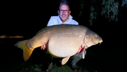A 50 lb carp from Mystique, Tonnie, May 2025