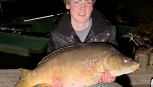A 41 lb 1 oz carp from Linstant, Nice carp, Apr 2026