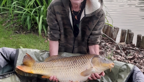 A 34 lb 8 oz carp from Linstant, First 30, Apr 2026