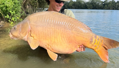 A 44 lb carp from Emeraude, Jul 2026