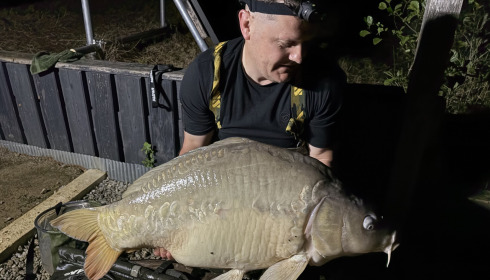 A 35 lb 4 oz carp from Maniere, Sep 2026