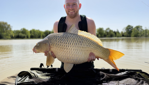 A 31 lb 8 oz carp from Maniere, Lovely common, Apr 2026