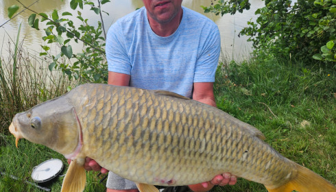 A 30 lb carp from Maniere, 30lb caught on 4 bait stringer., Jun 2026