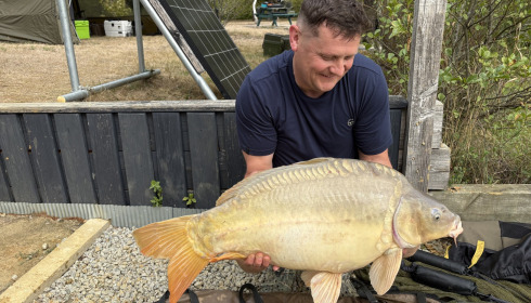 A 28 lb 4 oz carp from Maniere, Sep 2026