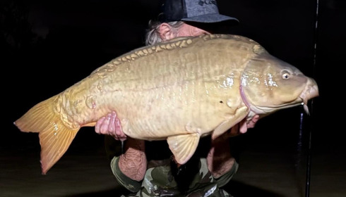 A 41 lb carp from Maniere, Classic French Mirror, Aug 2026