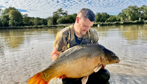 A 62 lb carp from Maniere, Sep 2026