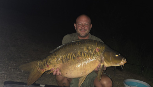 A 36 lb carp from Cerises, Jul 2026