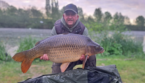 A 36 lb 8 oz carp from Cerises, Common, Apr 2026