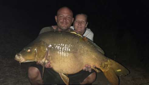A 35 lb carp from Cerises, Jul 2026