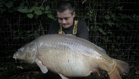 A 47 lb 2 oz carp from Bears Lake, My first ever 40lber, Aug 2026