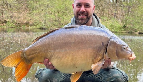 A 42 lb 3 oz carp from Bears Lake, 2, Apr 2026