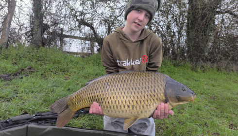 A 35 lb carp from Carrouge, Mar 2026