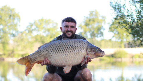 A 38 lb carp from Carrouge, Aug 2026