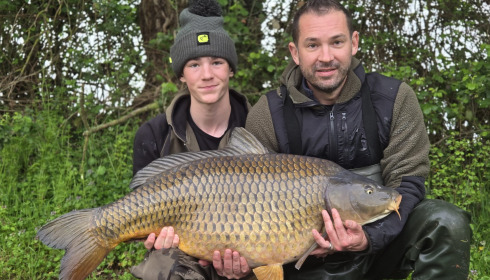 A 55 lb carp from Carrouge, Biggest of the week!, Apr 2026