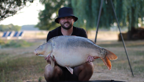 A 37 lb carp from Carrouge, Aug 2026