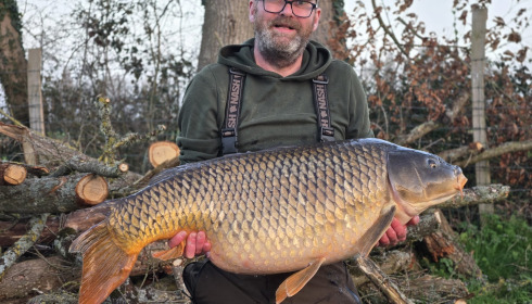 A 50 lb 8 oz carp from Carrouge, Feb 2026