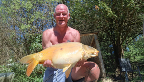 A 21 lb 8 oz carp from Lakeview, Simon, Apr 2026