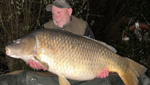 A 57 lb carp from Lakeview, Dan & Roxy, Apr 2026