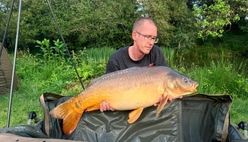 A 29 lb carp from Lakeview, May 2026