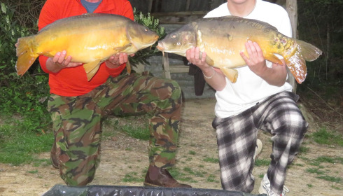 A 25 lb carp from Lakeview, Simon & Billy, Apr 2026