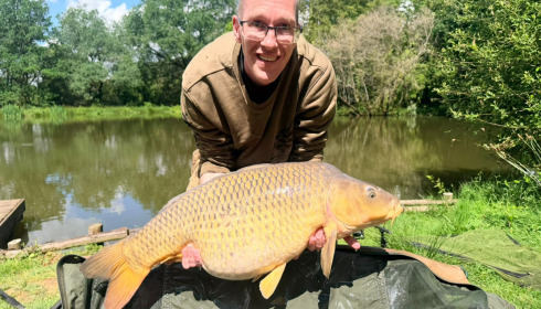 A 31 lb carp from Lakeview, May 2026