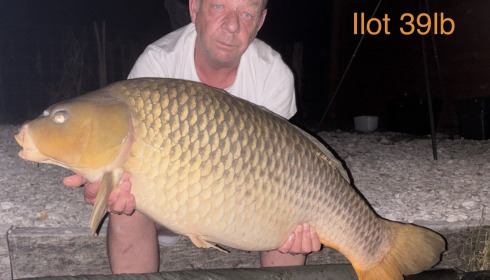 A 39 lb carp from Ilot, Sep 2026
