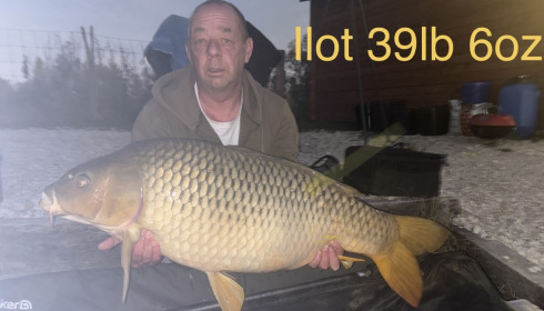 A 39 lb 6 oz carp from Ilot, Sep 2026