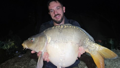 A 27 lb carp from Grandes Cimes, Paul Oddy, Aug 2026