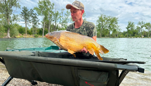 A 34 lb carp from Grandes Cimes, Jacko, Jun 2026