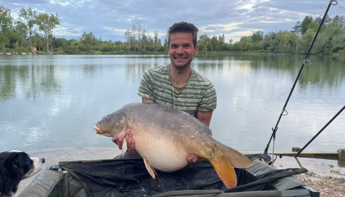 A 36 lb carp from Grandes Cimes, Jacko, Jun 2026