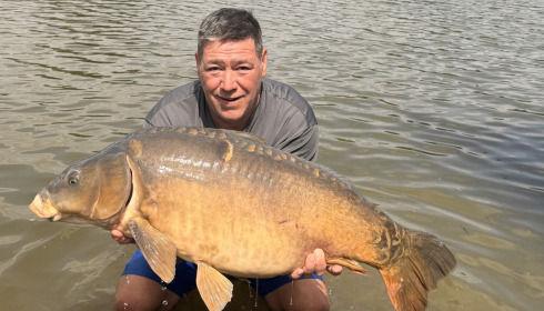 A 36 lb 8 oz carp from Duquesne, Mirror 36lb8oz, Jul 2026