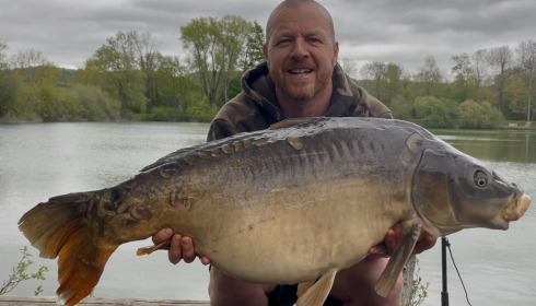 A 37 lb carp from Duquesne, New fish we Named George, Apr 2026