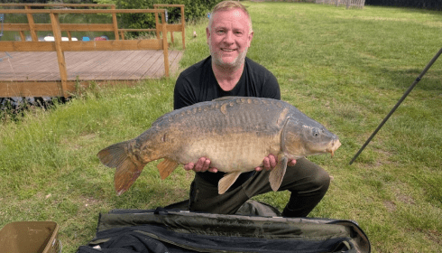 A 37 lb carp from Duquesne, May 2026