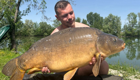 A 45 lb carp from Zentelles, Dec 2025