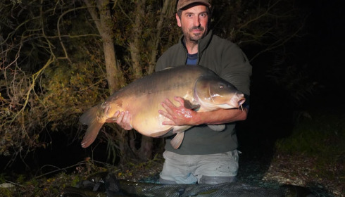 A 57 lb 7 oz carp from Zentelles, Dec 2025