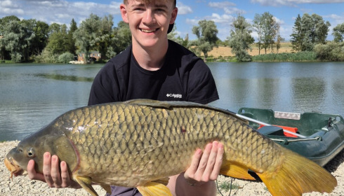 A 26 lb carp from Le Sauci, Common, Aug 2026