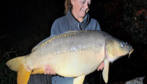 A 37 lb 5 oz carp from Le Sauci, 37lb 5oz Mirror, Aug 2026
