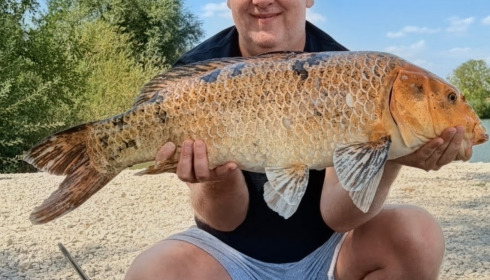 A 19 lb carp from Le Sauci, Koi, Aug 2026