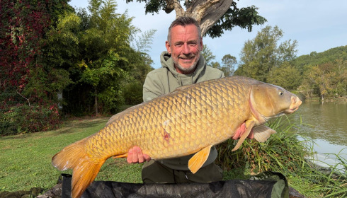 A carp from Mas Bas Main Lake, 39lb 12 ozs, Sep 2026
