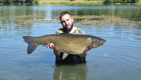 A 46 lb carp from Beaurepaire, Jul 2026