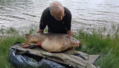A 55 lb carp from Beaurepaire, Nick’s Biggest, May 2026