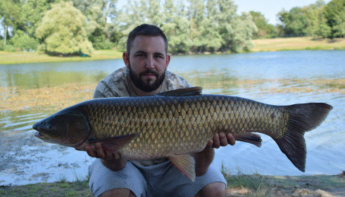 A 39 lb carp from Beaurepaire, Jul 2026