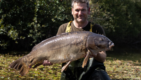 A 40 lb carp from Old Oaks, The fish that came out 3 times in the week, Aug 2026