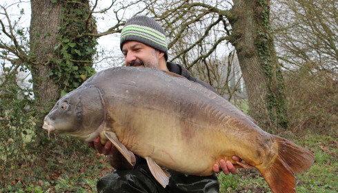 A 49 lb 8 oz carp from Old Oaks, Justin Marshall, Feb 2026